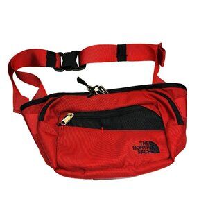 The North Face Bozer II Hip Pack Fanny Pack Belt Bag Red Black EUC